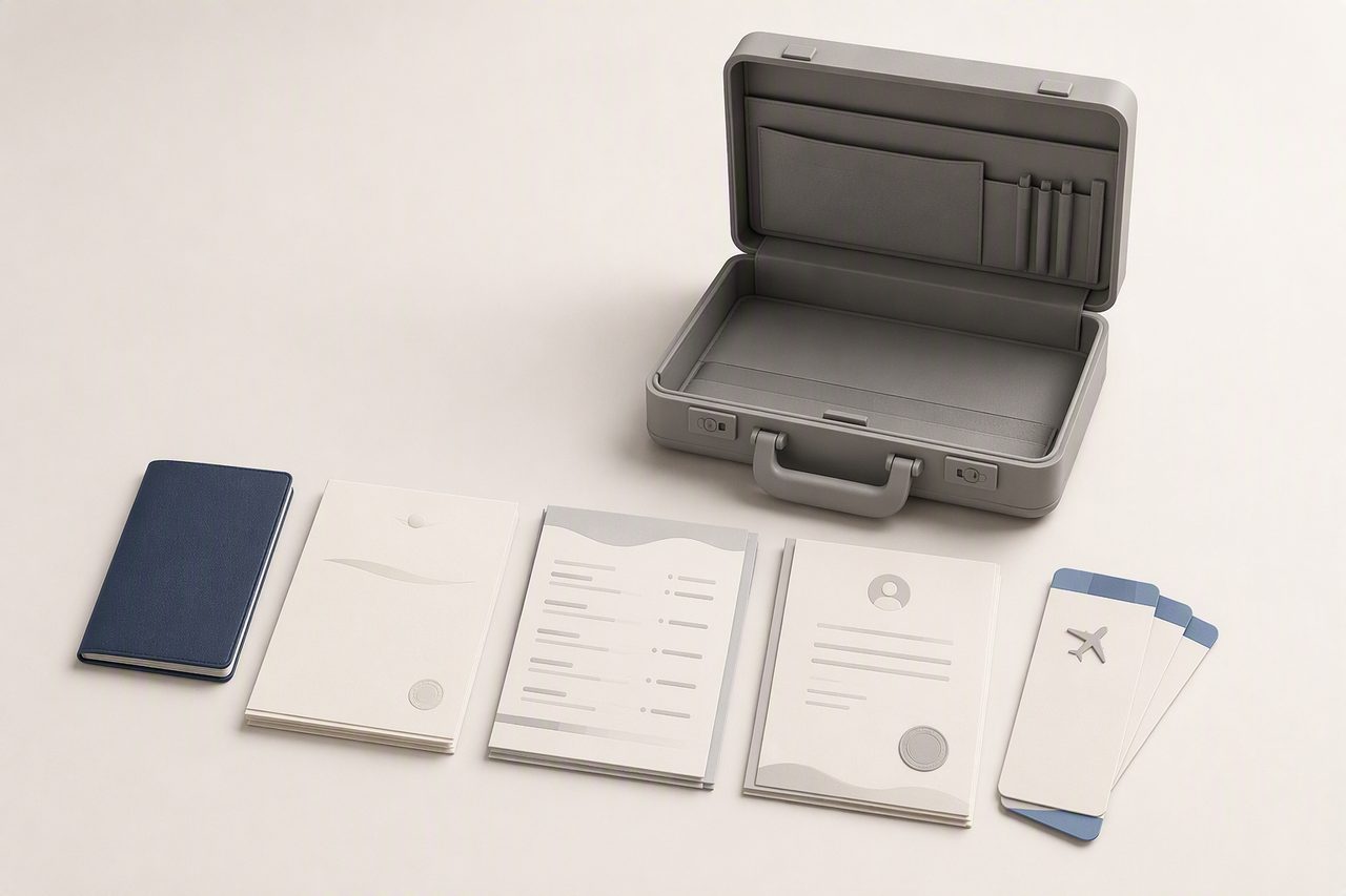 What order should supporting documents be prepared in?