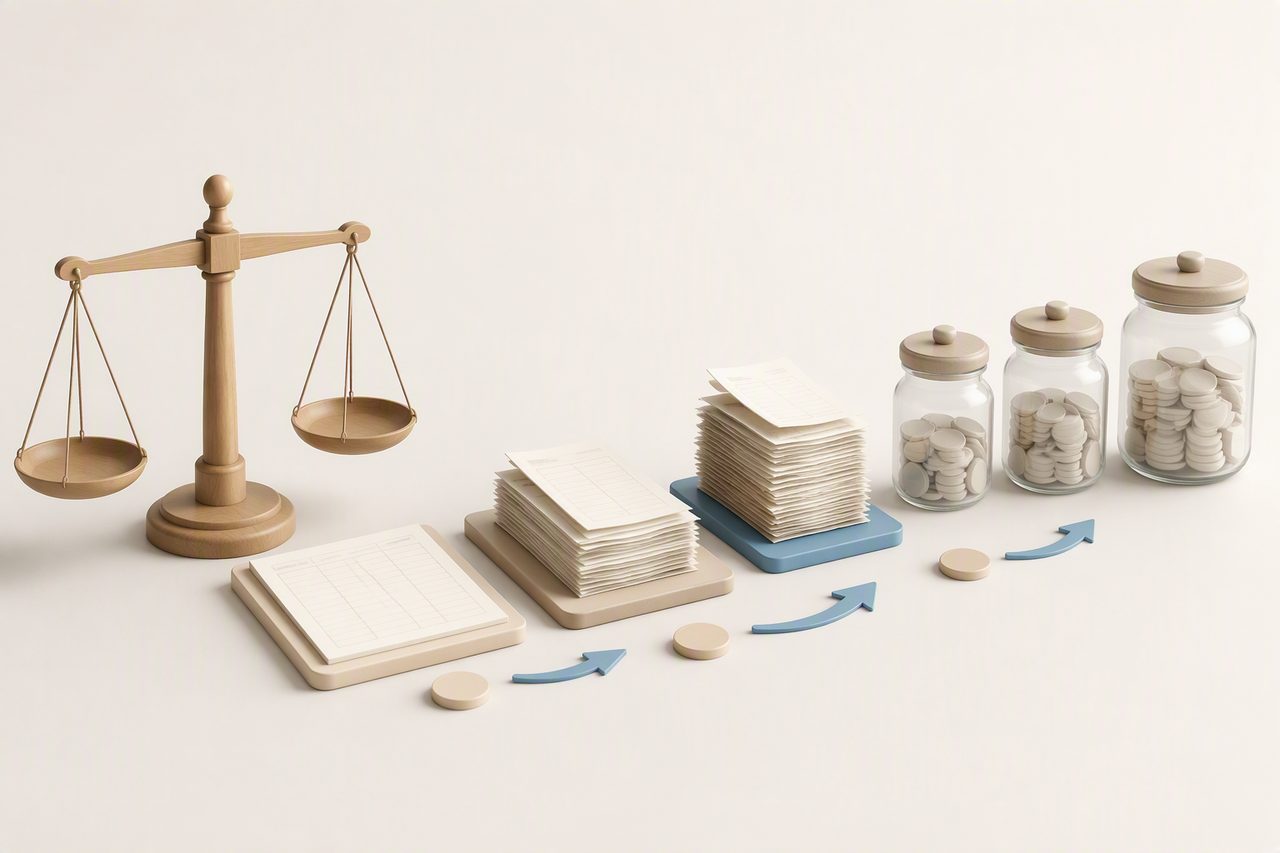 A practical way to structure the tax calculation