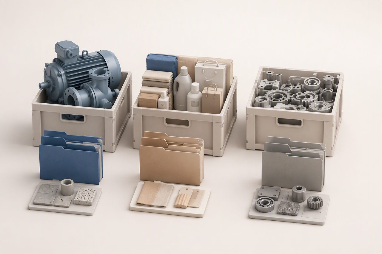 Divide the goods into three categories and prepare purpose-specific supporting materials