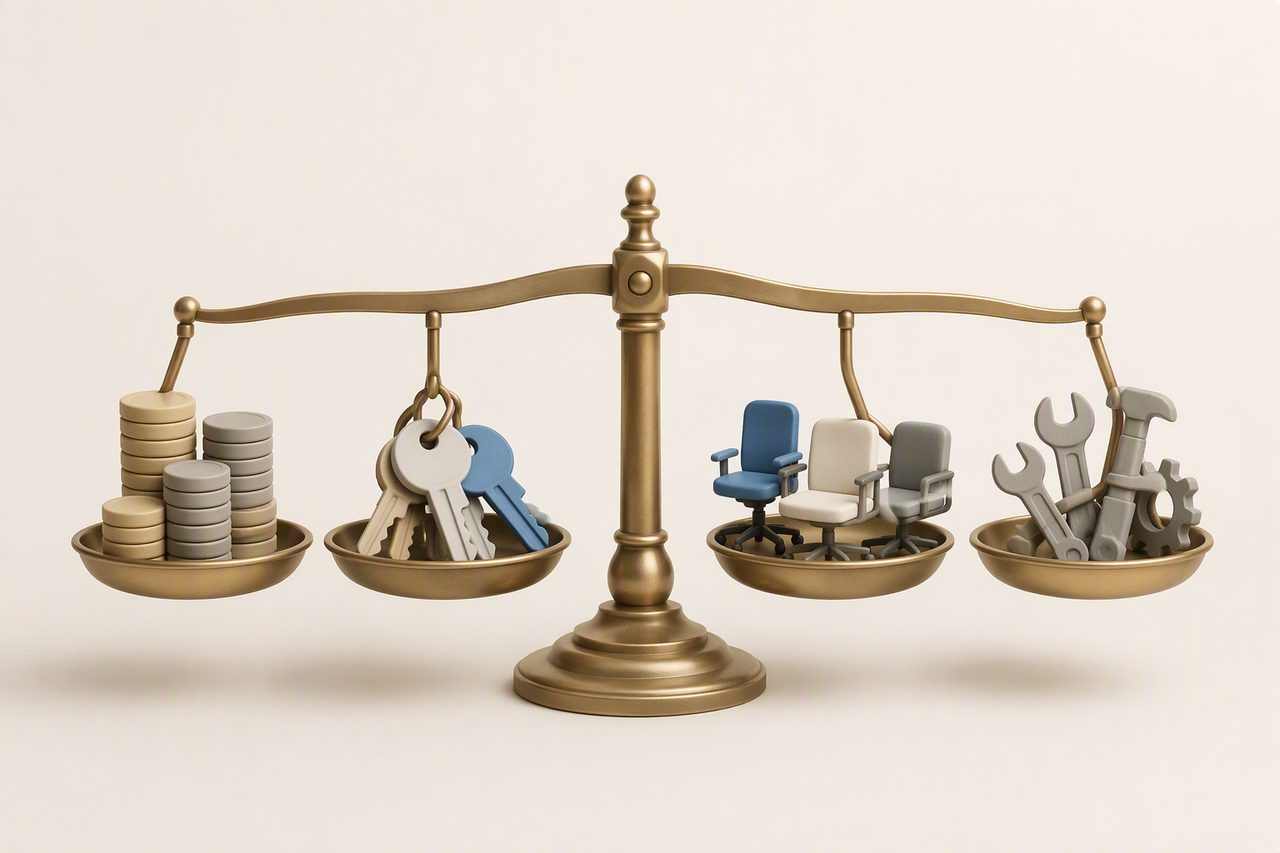 Break management costs into comparable items