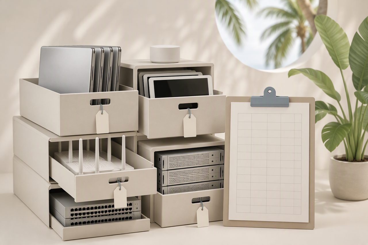 Why should an asset and software register come first?
