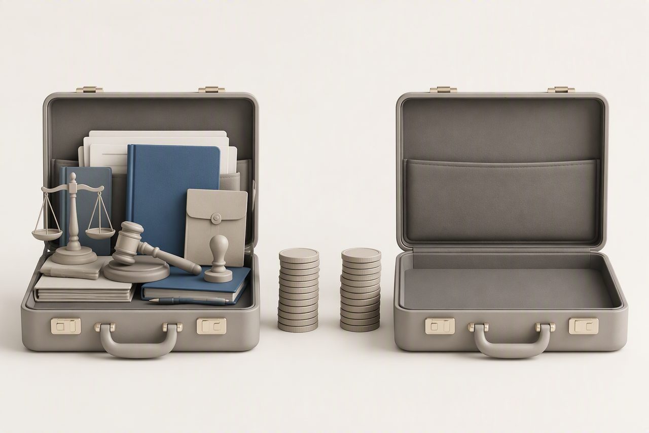 2. Professional fees: the biggest difference is usually scope, not price